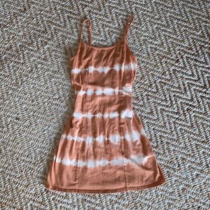 Orange and white billabong dress